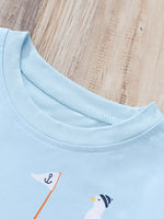 Children's Whale Graphic Short Sleeve Tee & Shorts Set