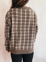 Plaid Pattern Zip Up Cardigan