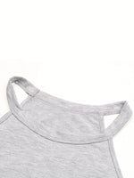 Leopard Print Color Block Tank