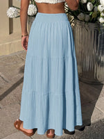 Tiered Flowy Maxi Skirt