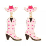 Cowboy Boot Dangle Earrings