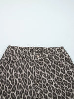 Leopard Straight Loose Leg Jeans