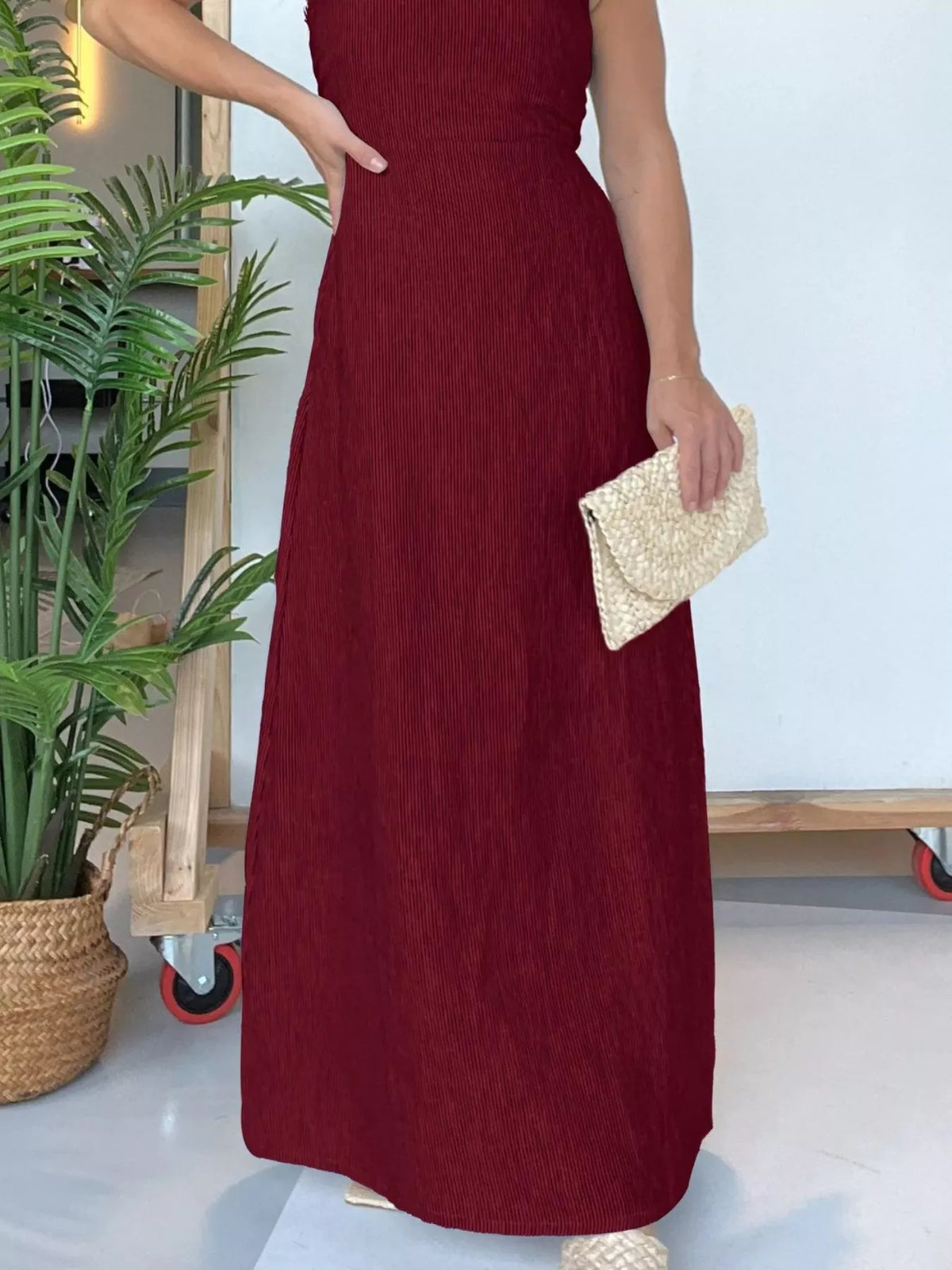 Full Size Strapless Casual Maxi Dress Plus Size