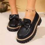 Bow Decor Chunky Loafers