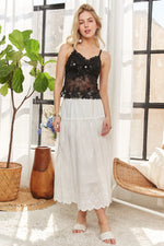 ADORA Rhinestone Accent Lace Bralette Top