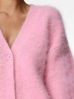 V-Neck Button-Down Cardigan