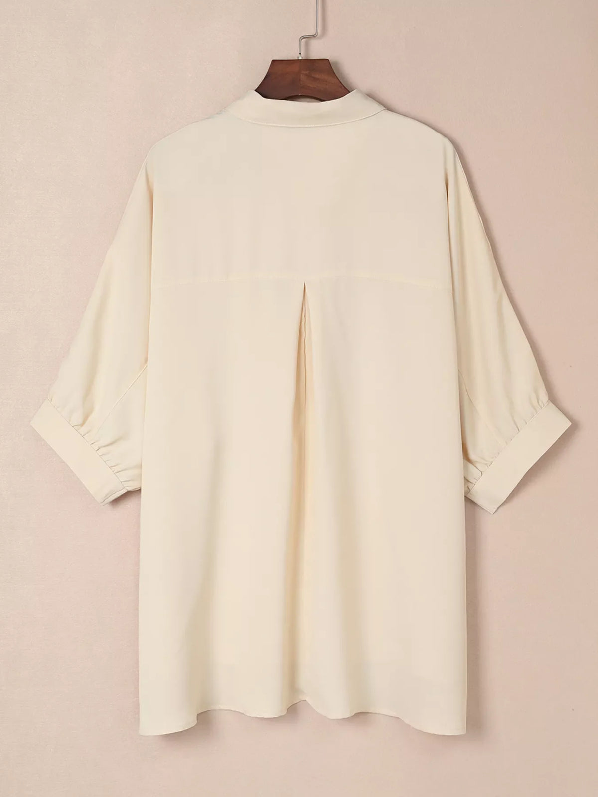 3/4 Sleeve Button Up Shirt
