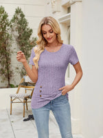 Round Neck Short Sleeve T-Shirt