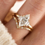 2 Carat Moissanite 925 Sterling Silver 2 Piece Ring