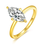 2 Carat Moissanite 925 Sterling Silver Ring