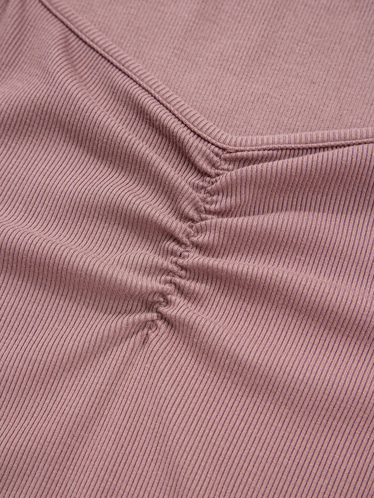 Ruched Front Long Sleeve T-Shirt