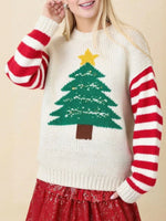 Christmas Tree Round Neck Sweater
