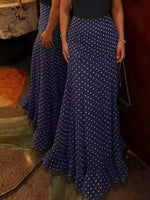 Polka Dot Mermaid Maxi Skirt