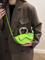 Half-Moon Crossbody Bag with Handle