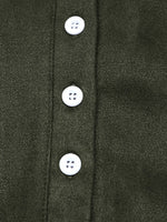 Button Front Mini Sweatshirt Dress