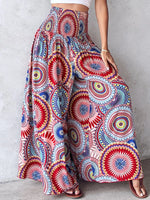 Printed Wide-Leg Pants