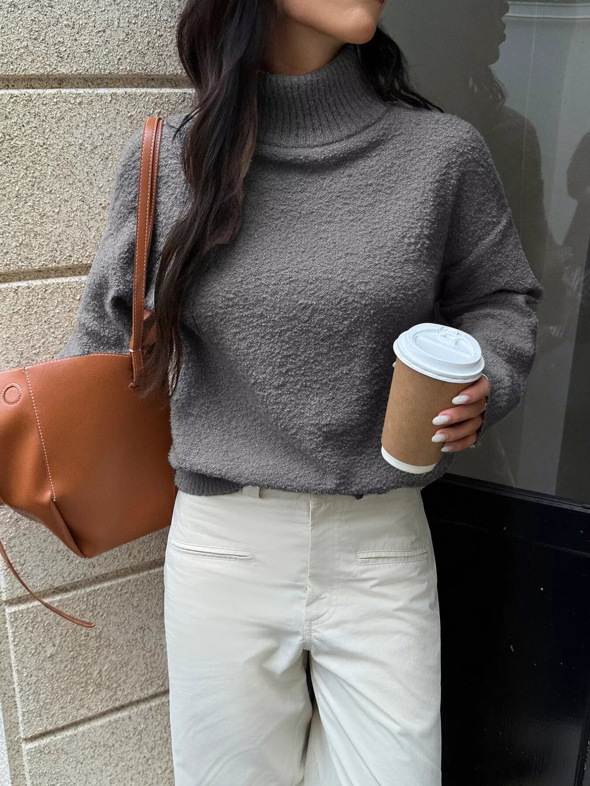 Turtleneck Long Sleeve Sweater