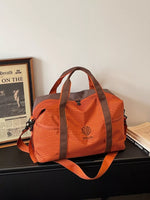 Plaid Oxford Cloth Travel Bag