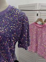 Sequin Short Sleeve T-Shirt