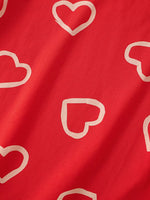 Children's Heart Print Cotton T-Shirt