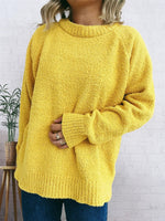 Round Neck Raglan Sleeve Sweater