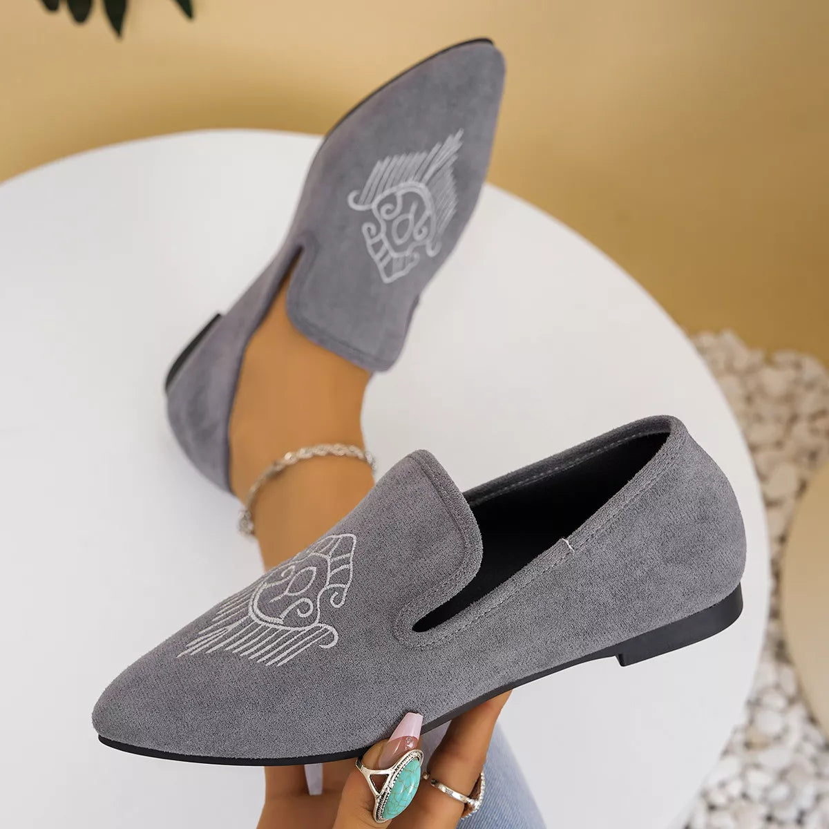 Point Toe Slip-Ons