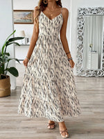 Tie Back Tiered Midi Cami Dress