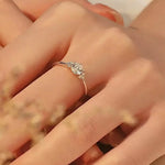 1 Carat Moissanite 925 Sterling Silver Ring