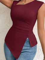 Slit Asymmetrical Tank Top