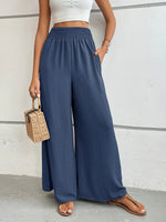 Perfee Wide Leg Pants with Pockets