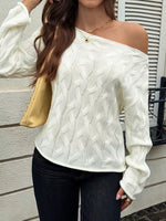 Cable Knit Boat Neck Sweater
