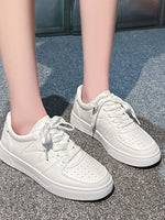 Lace Up Round Toe Sneakers