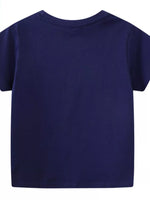 Children's Dinosaur Skeleton Crew Neck Short Sleeve T-Shirt