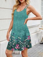 Printed Scoop Neck Cami Dress