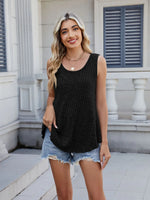 Ribbed Round Neck Tank