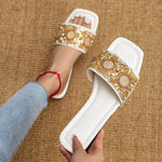 Rhinestone Open Toe Sandals