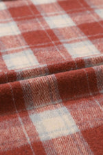 Fleece Lined Plaid Hooded Jacket