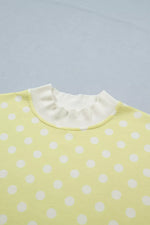 Polka Dot Short Sleeve Top and Shorts Set