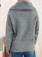 Striped Turtleneck Long Sleeve Sweater