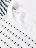 Stripe Raglan Patchwork Long Sleeve Top