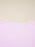 Exposed Seam Color Block Striped Patchwork Loose Henley Sweatshirt