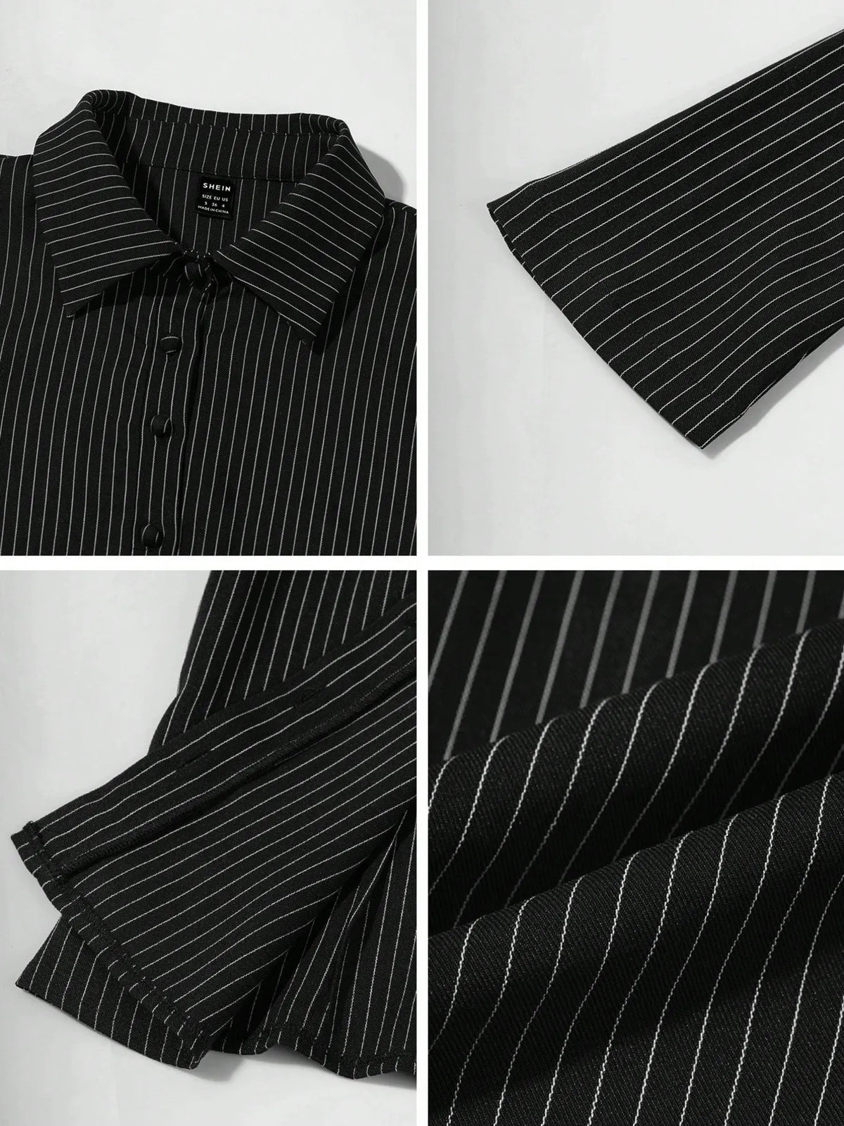 Striped Button Up Long Sleeve Shirt