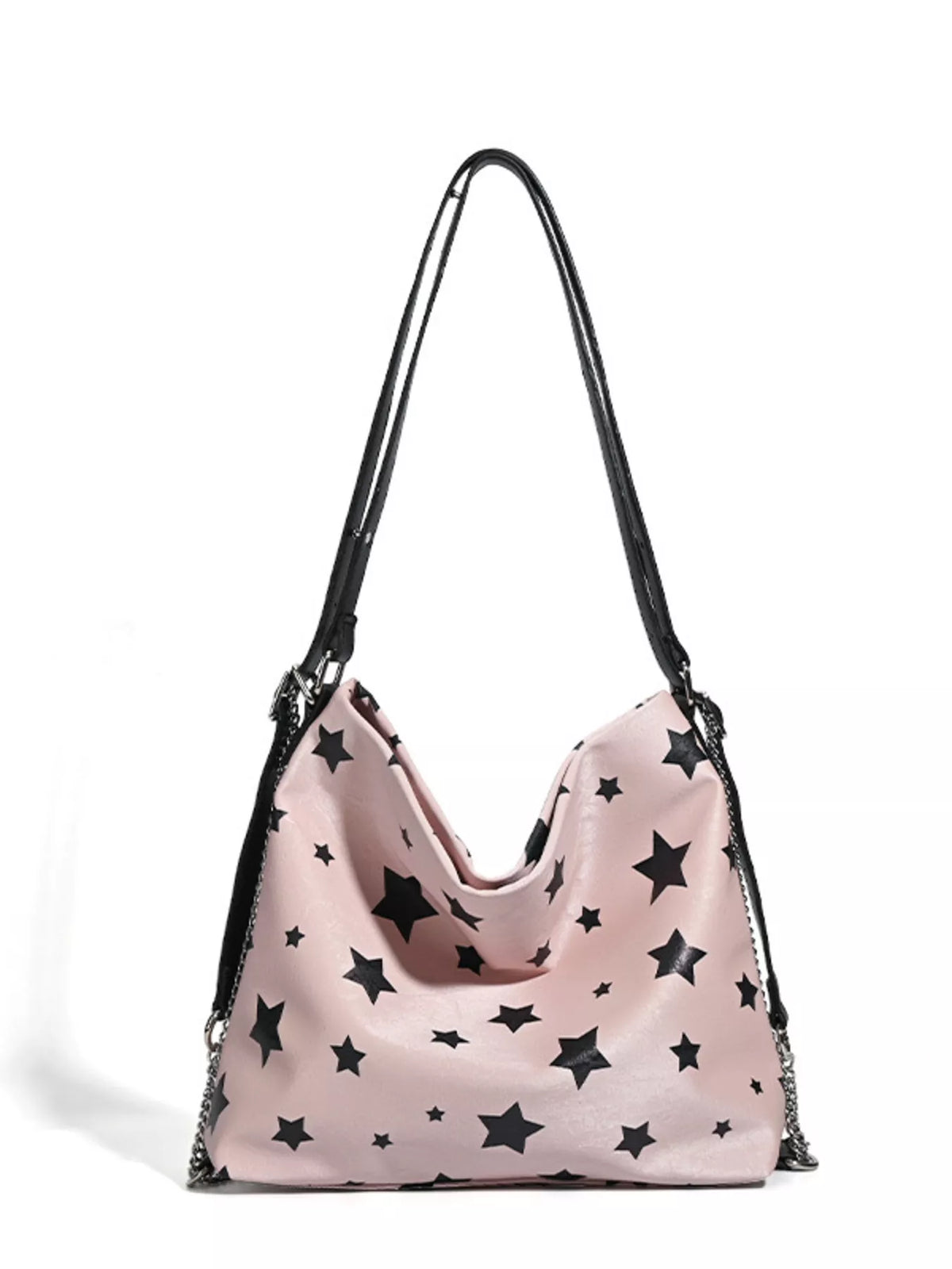 Star Print Chain Shoulder Bag