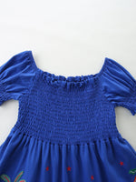 Children's Smocked Animal Puff Sleeve Dress