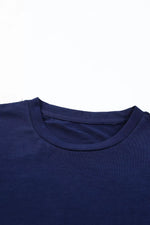 Round Neck Rolled Sleeve T-Shirt