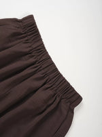 Button-Down Vest & Wide Leg Pants Set