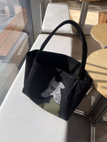 Dog Knit Shoulder Bag