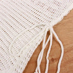 S-XL Sexy Hollow Out Fringe Tassel Knitted Crochet Tunic Beach Cover Up Cover-ups Beach Dress Beach Wear Beachwear Female V3800C