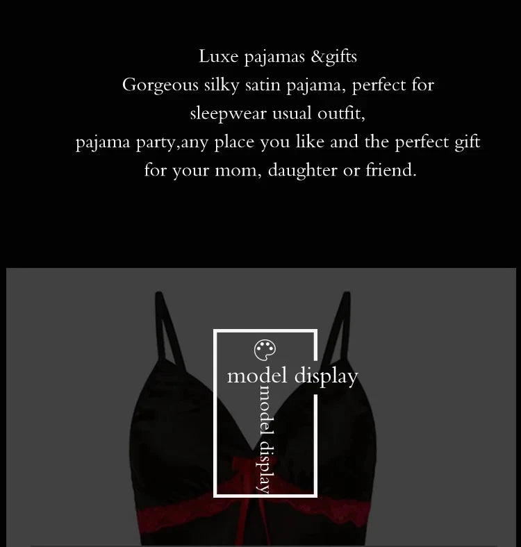 Women Sexy Sleepwear Silk Satin Nightwear Slip Dress Sleeveless Pajamas Nightgown Plus Size Nightwear Comfortable