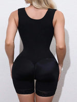 Women's powerful shaping bodysuit, waist-slimming, hip-lifting, and bust-supporting one-piece shaping garment, featuring a high-